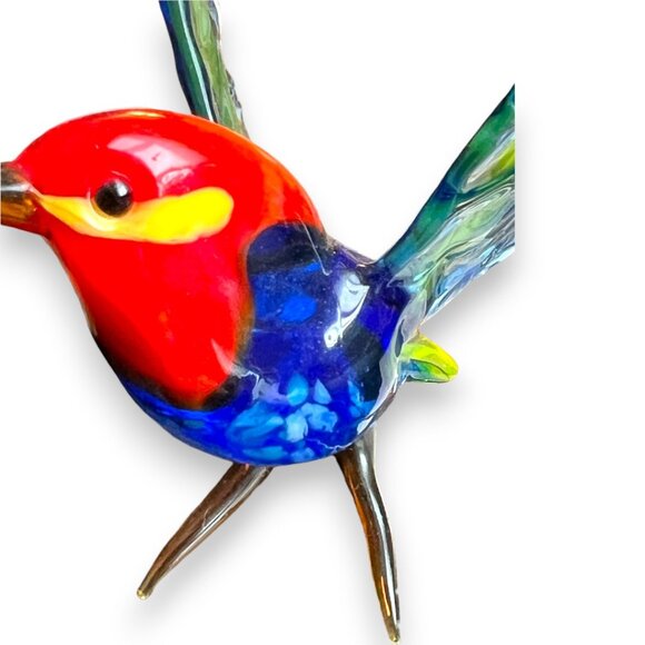 Murano-style (likely Murano) glass hummingbird—stunning detail and craftsmanship - Picture 8 of 16